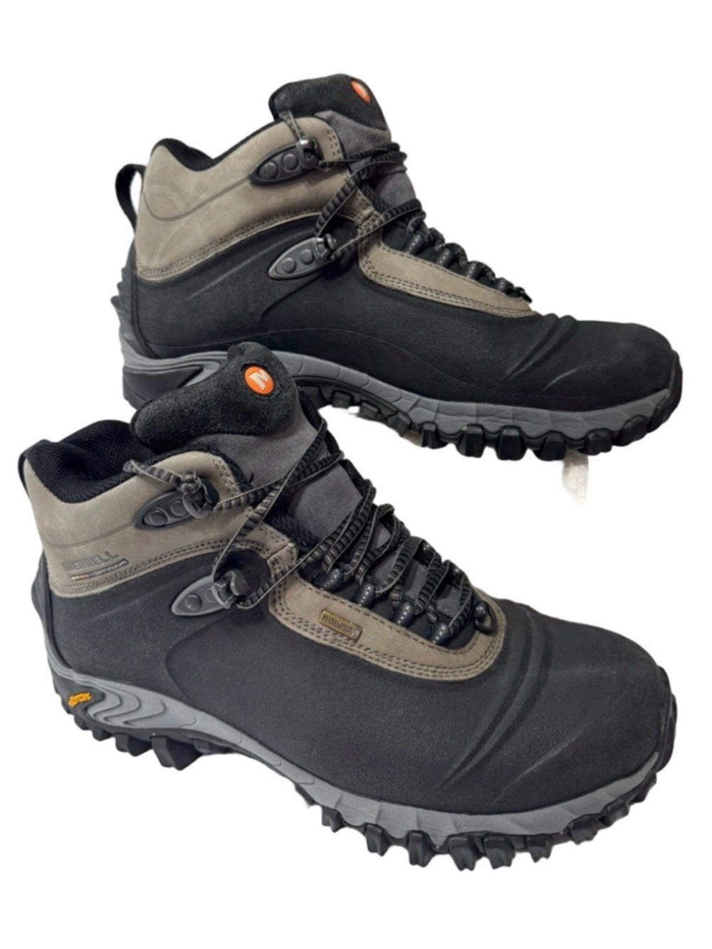 Merrell Woman Lady Size 8.5 Waterproof Outdoorsy Rugged Trail Hiking Boots